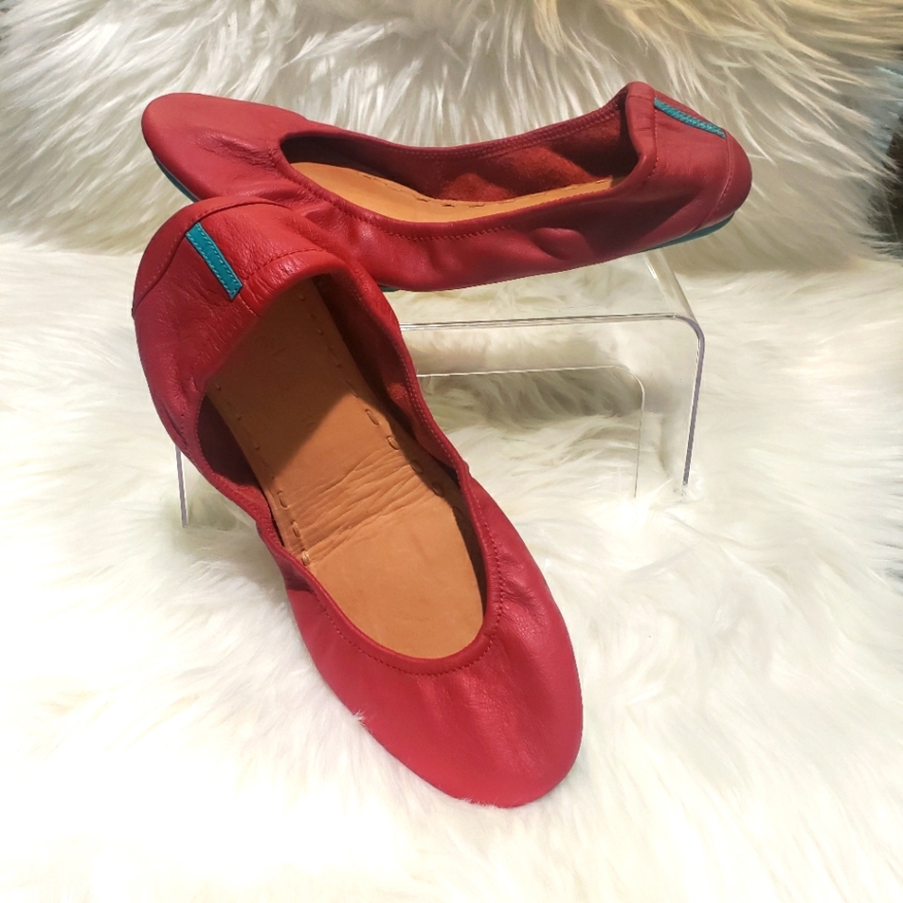 Tieks flats, Cardinal Red, size 10, like new!
